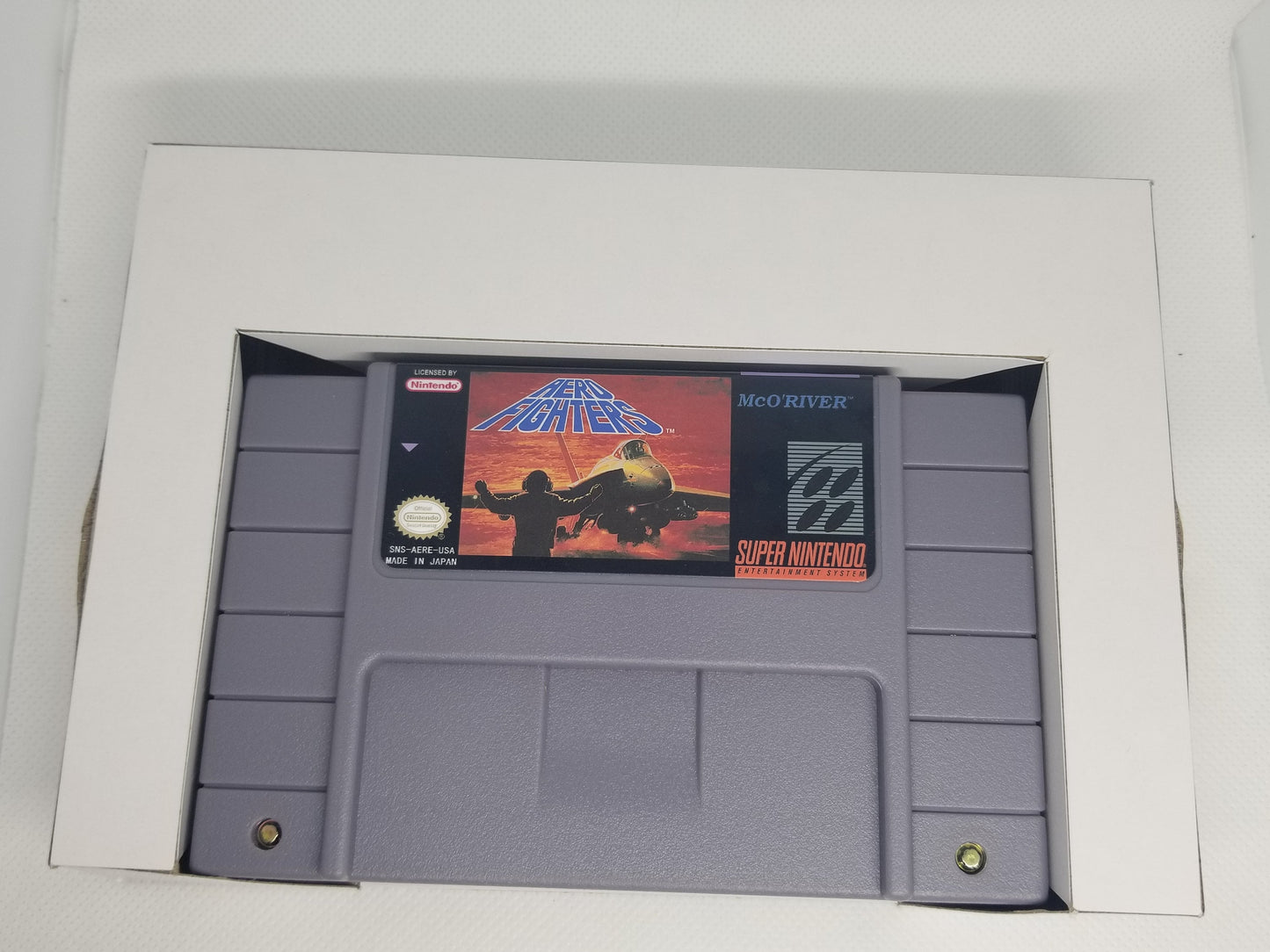 AeroFighters US Version Cart and Box Snes Tested and Working