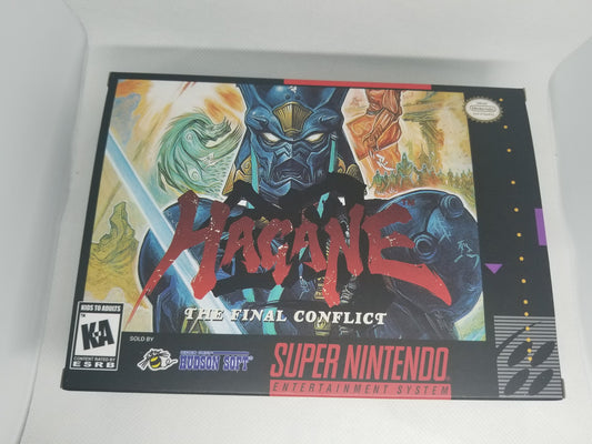 Hagane US Version Cart and Box Snes Tested and Working