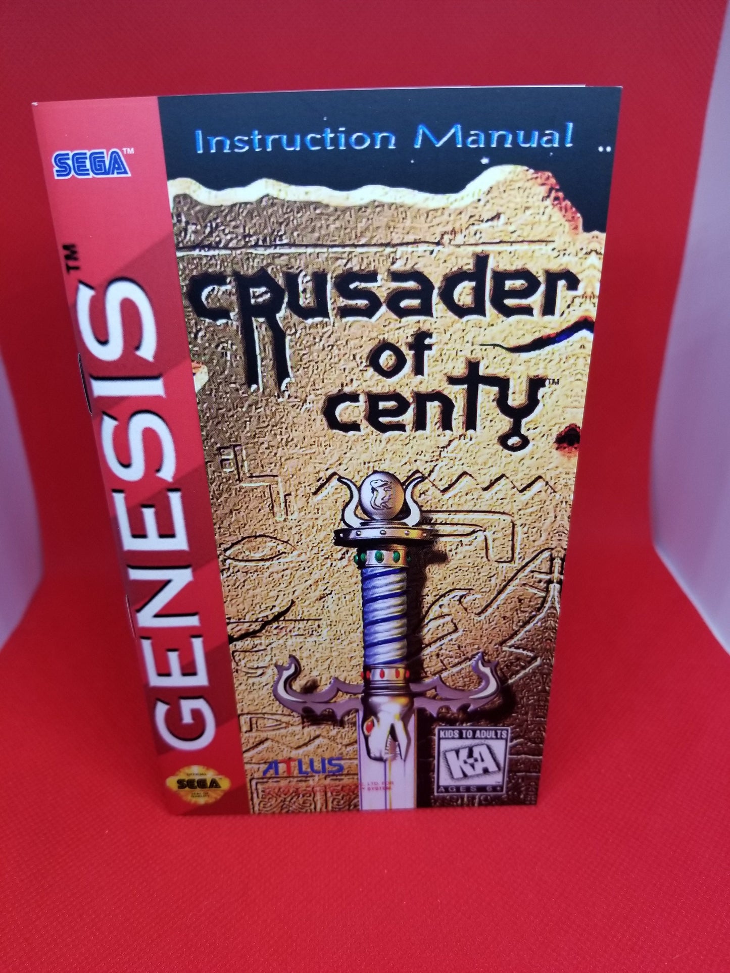 Crusader of Centy Box, Cart, and Manual Sega Genesis Tested and Working