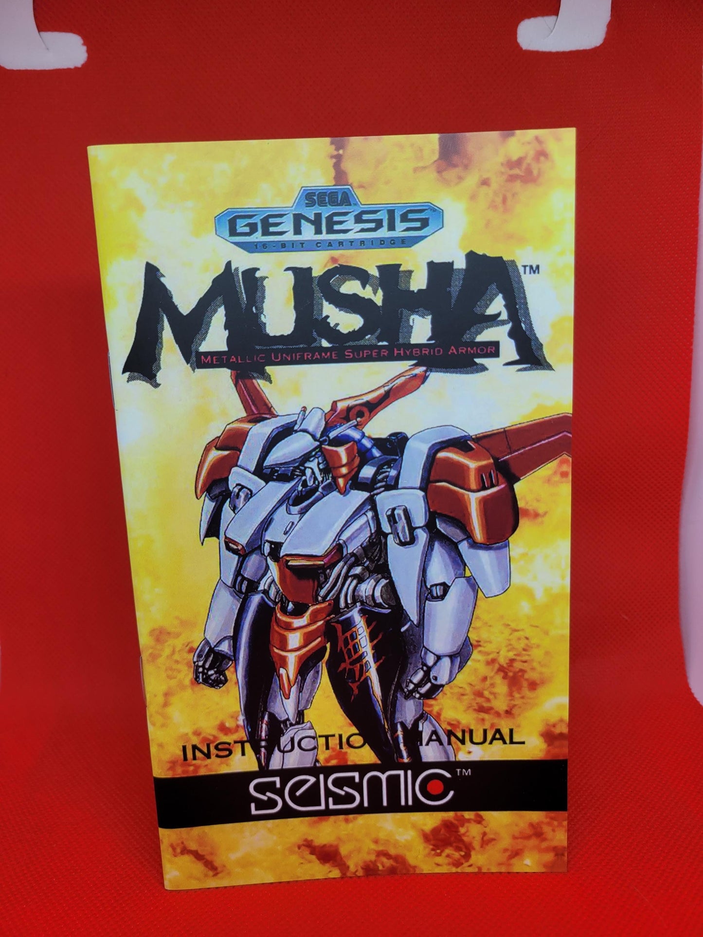 M.U.S.H.A Box, Cart, and Manual Sega Genesis Tested and Working
