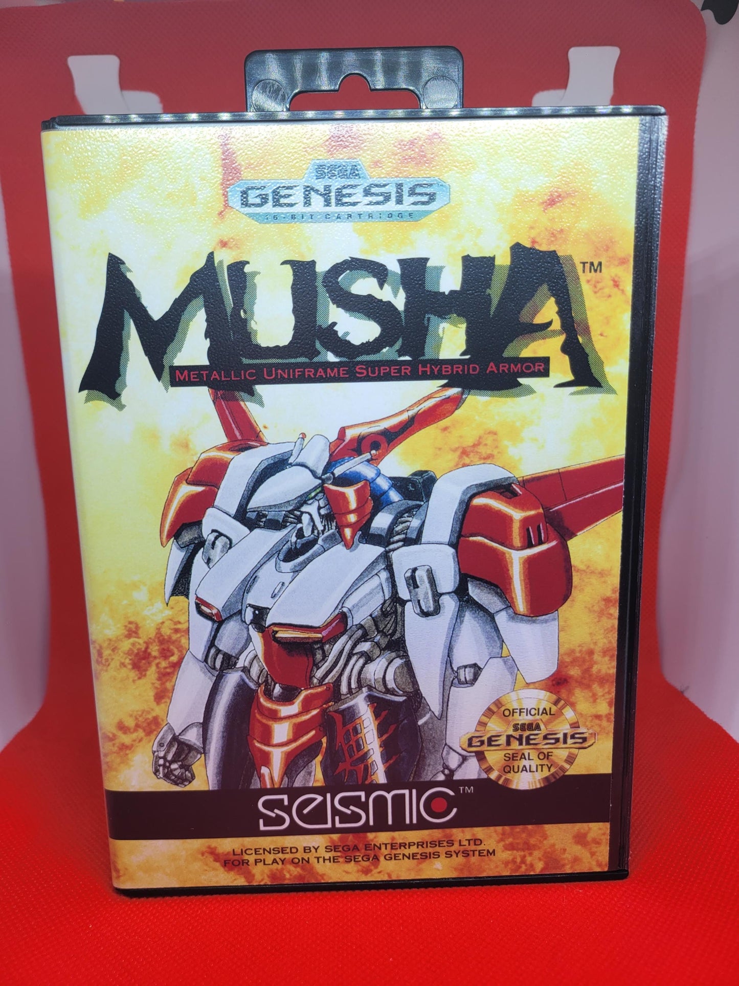 M.U.S.H.A Box, Cart, and Manual Sega Genesis Tested and Working