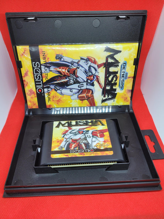 M.U.S.H.A Box, Cart, and Manual Sega Genesis Tested and Working