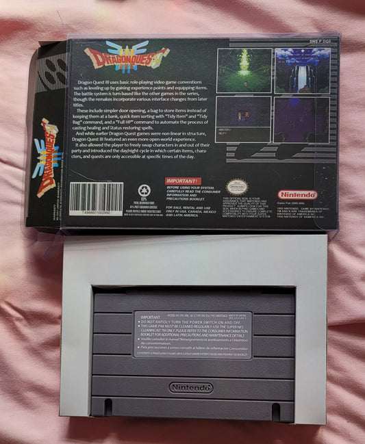 Dragon Quest 3 for SNES: NTSC Cartridge