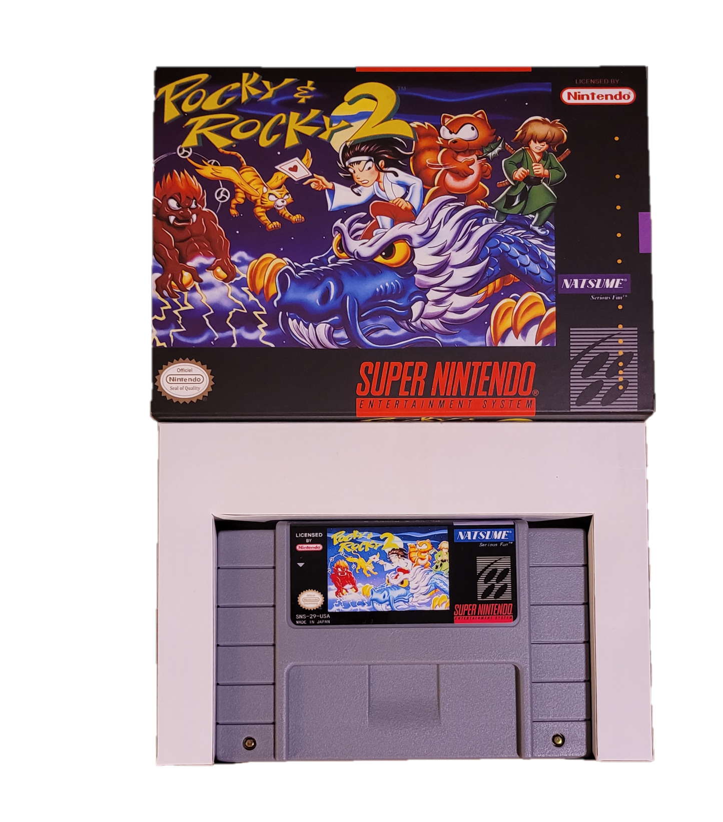 Pocky and Rocky 2 SNES NTSC Version