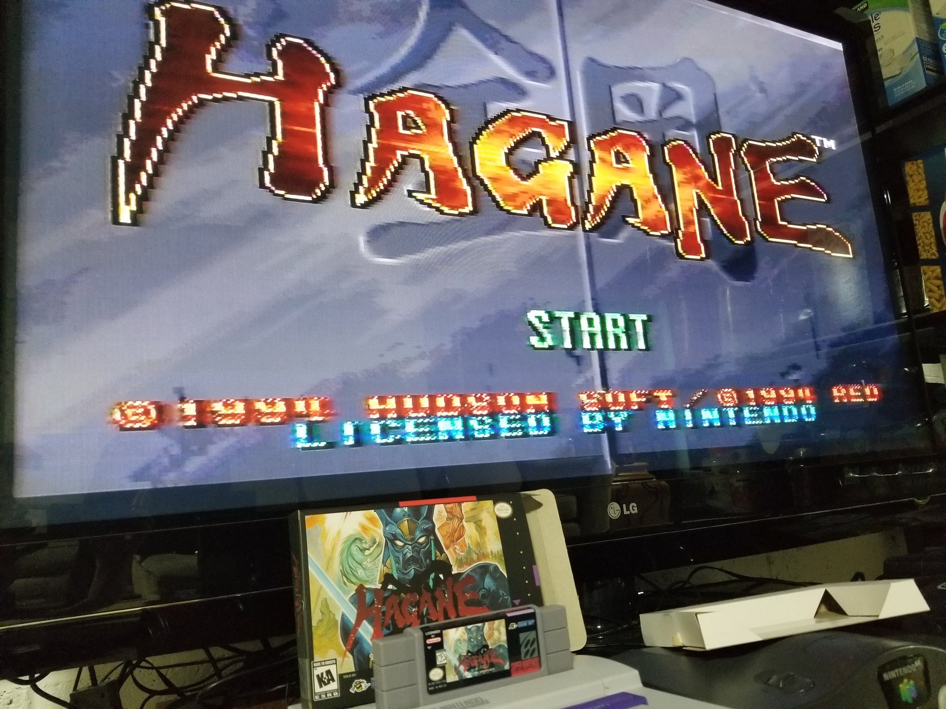 Hagane US Version Cart and Box Snes Tested and Working