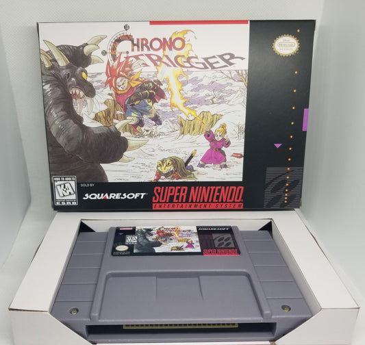 Chrono Trigger US Version Cart and Box Snes Tested and Working