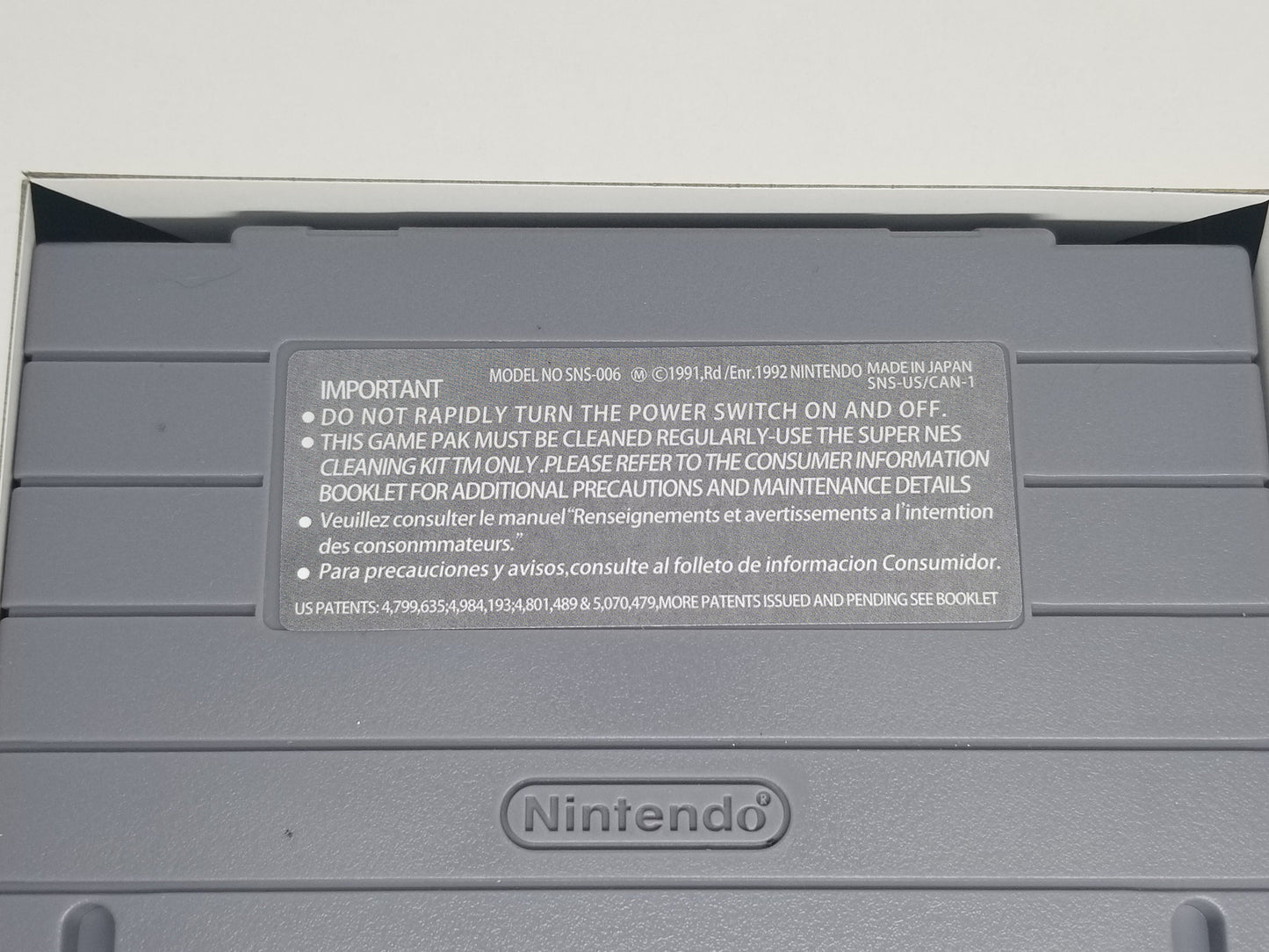 EarthBound US Version Cart and Box Snes Tested, Working, and Patched