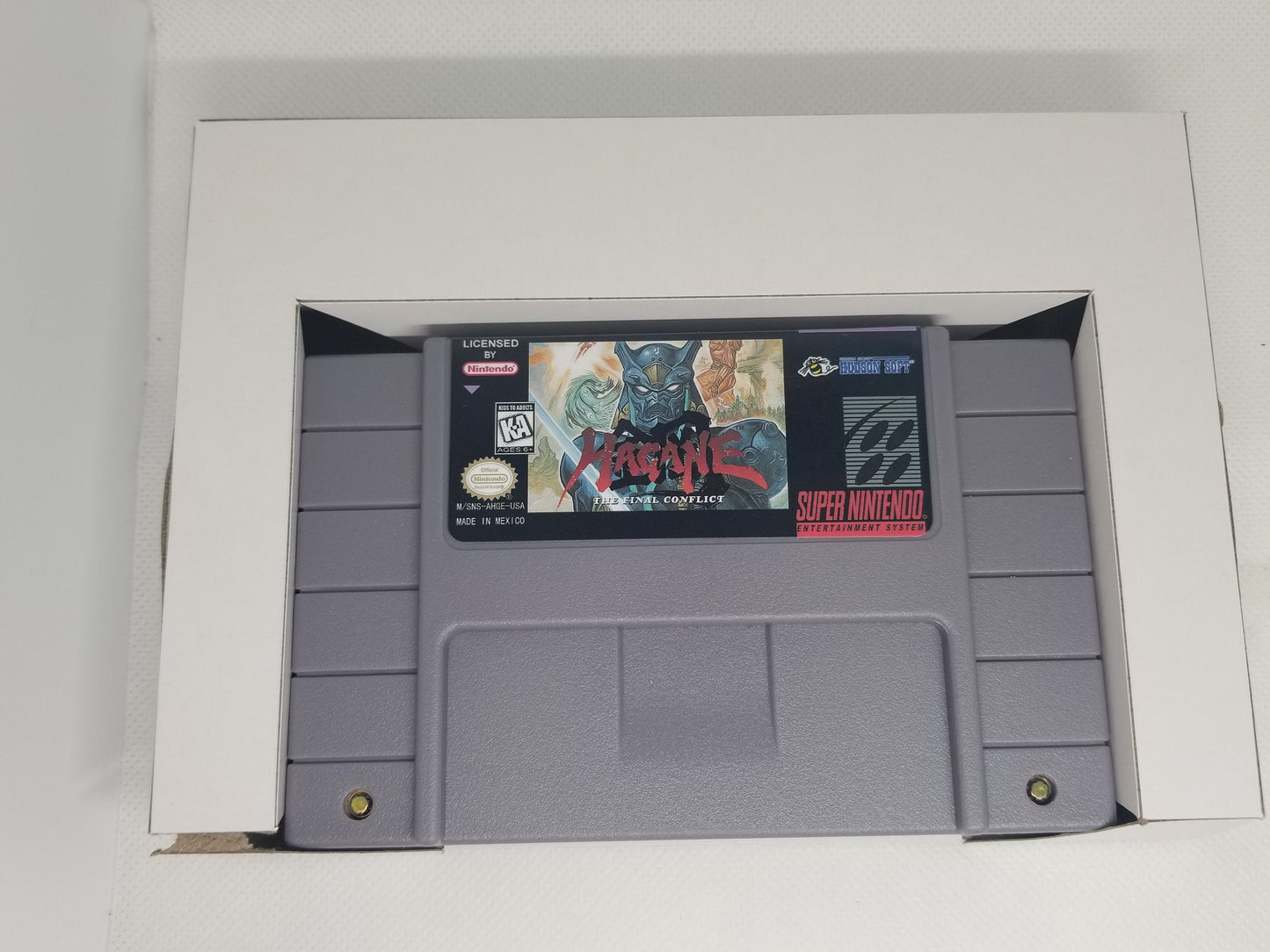 Hagane US Version Cart and Box Snes Tested and Working