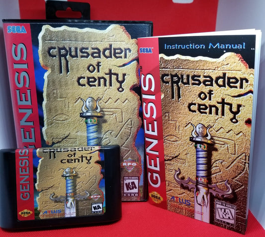Crusader of Centy Box, Cart, and Manual Sega Genesis Tested and Working