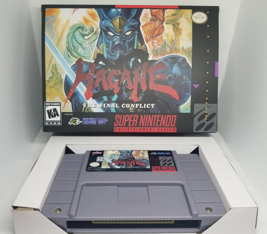 Hagane US Version Cart and Box Snes Tested and Working