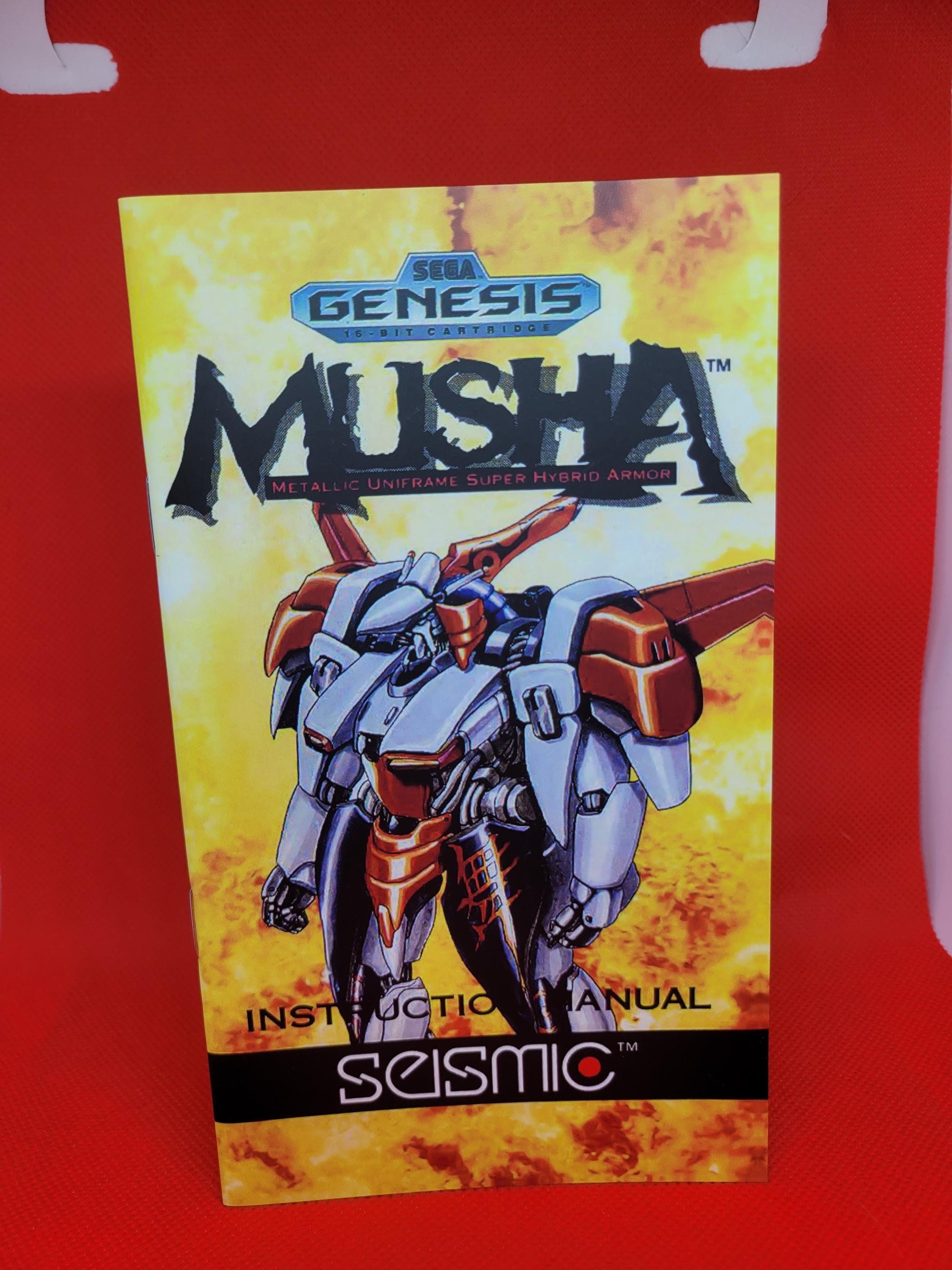 M.U.S.H.A Box, Cart, and Manual Sega Genesis Tested and Working