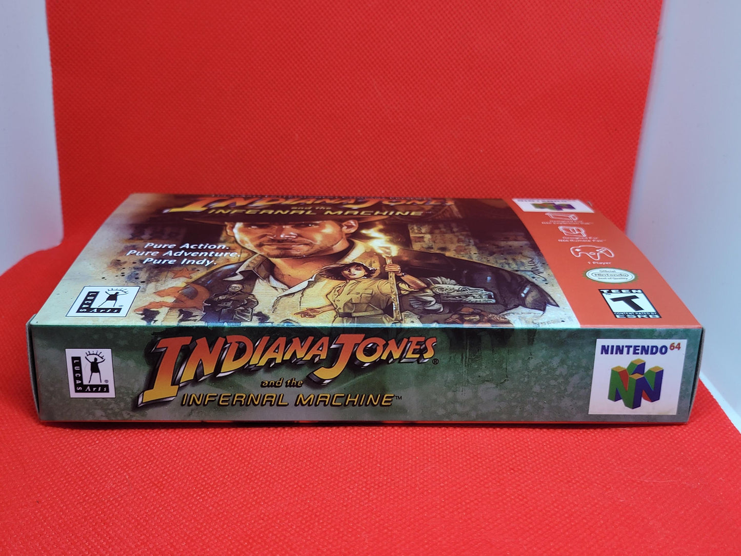 Indiana Jones and the Infernal Machine N64 Cart and Box Tested and Working Us Version