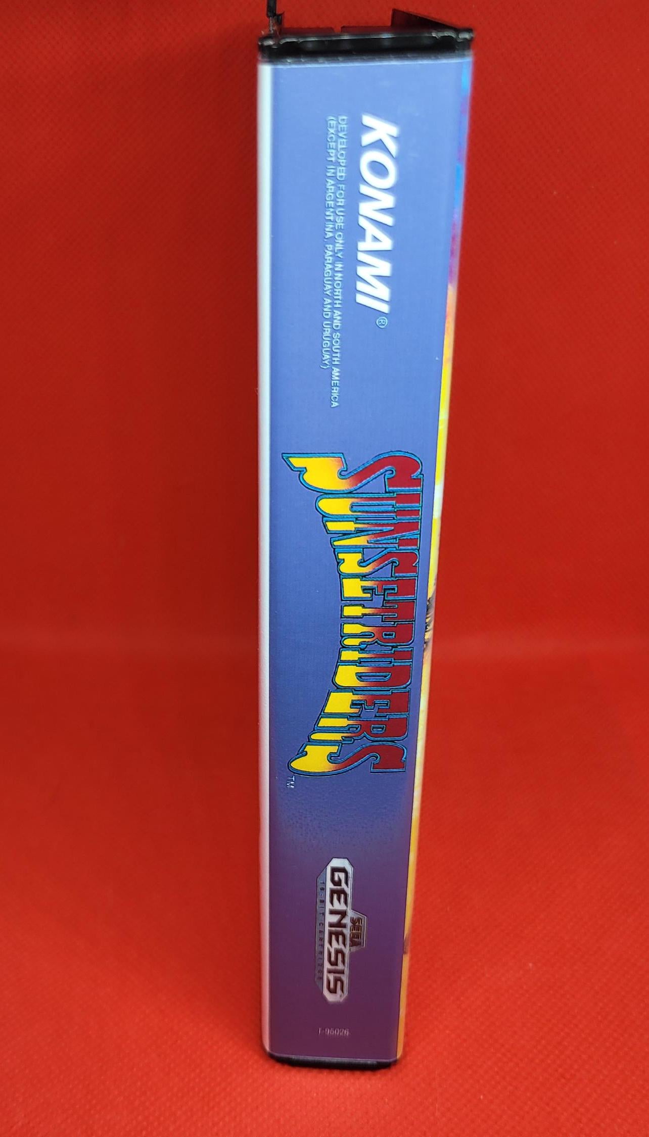 SunsetRiders Box and Manual Sega Genesis Tested and Working