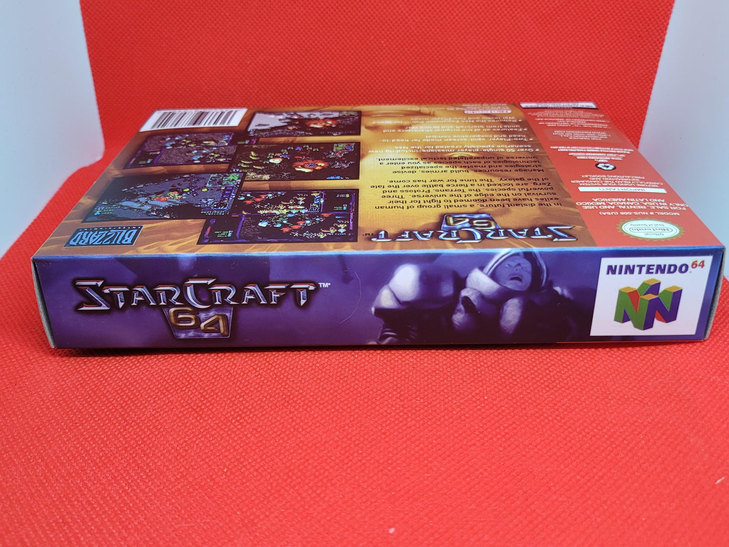 Starcraft 64 for N64 Box and Cart Tested and Working US version