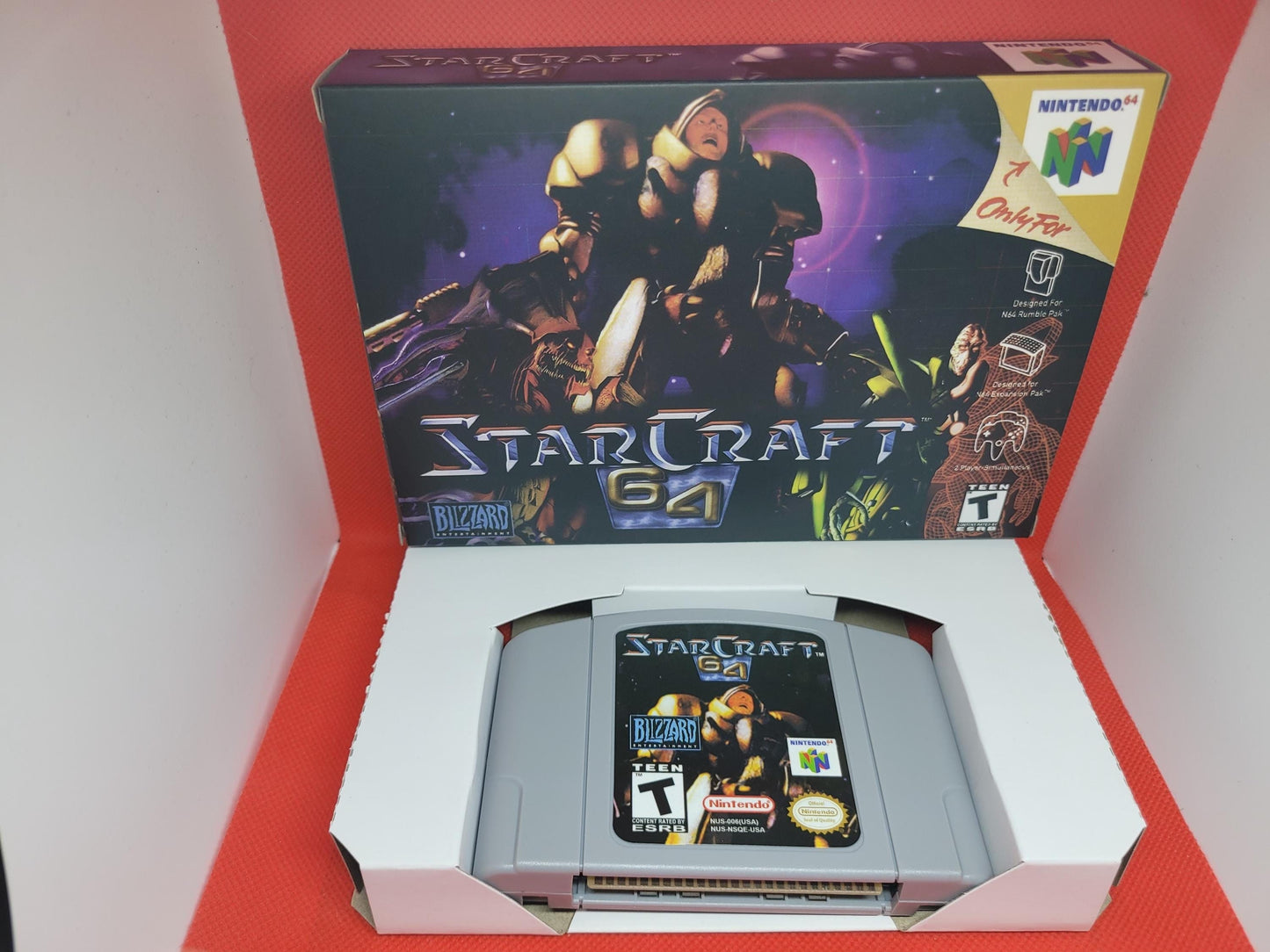 Starcraft 64 for N64 Box and Cart Tested and Working US version