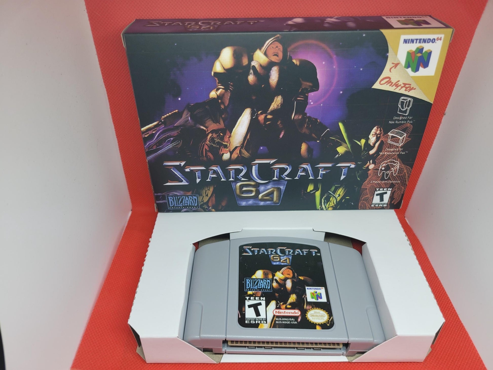 Starcraft 64 for N64 Box and Cart Tested and Working US version