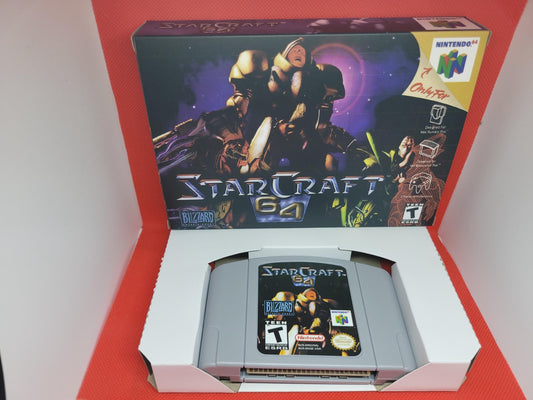 Starcraft 64 for N64 Box and Cart Tested and Working US version