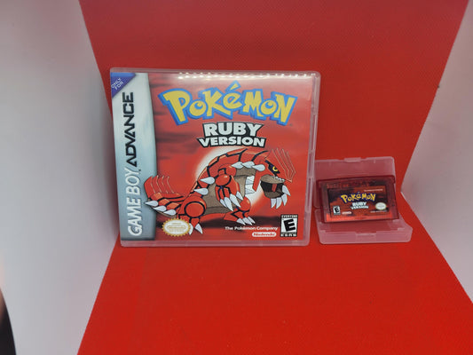 Pokémon Ruby GBA Cart and Box US Version Tested and Working